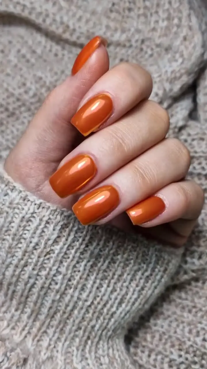 RetroFuturistic Burnt Orange Elegance