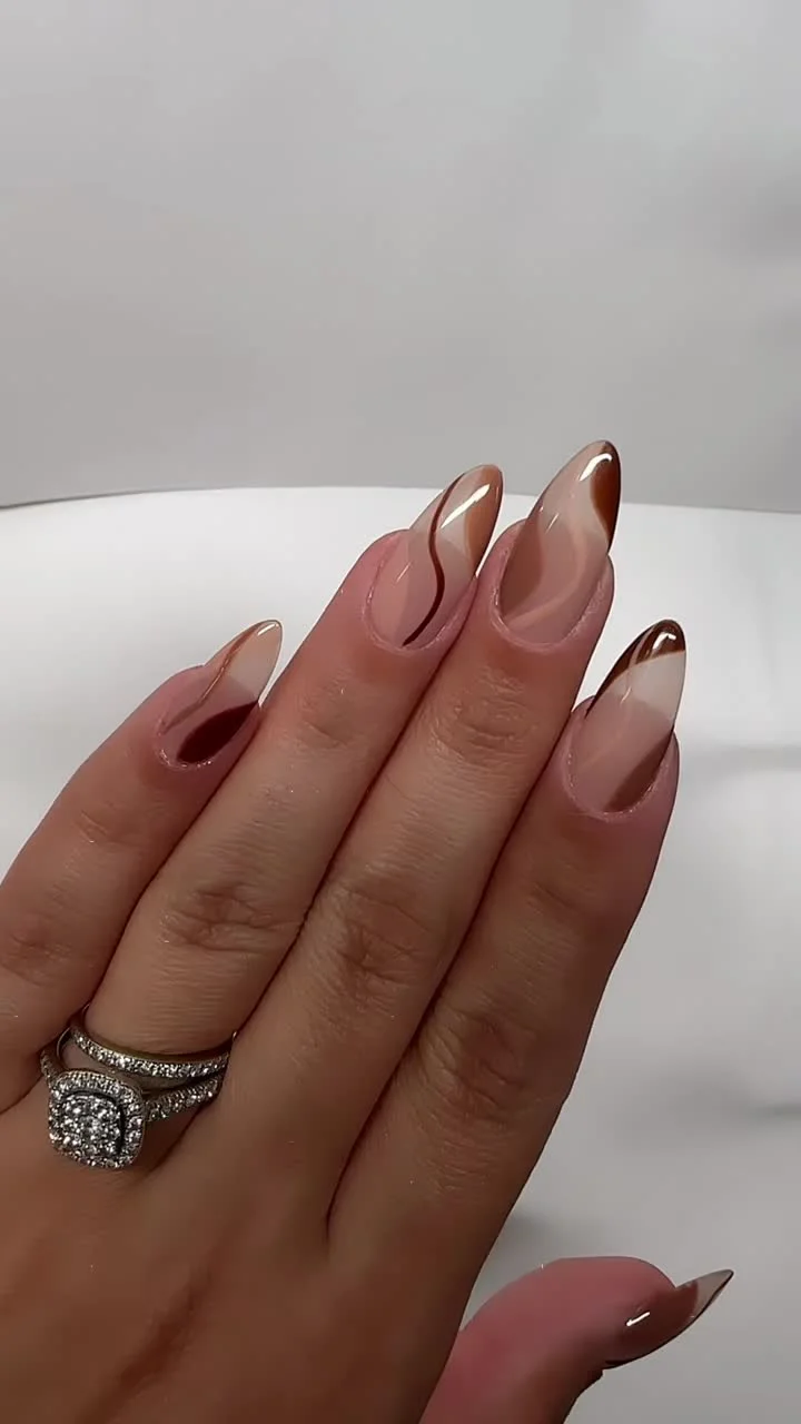 Fall Vibes with Stunning Brown Swirls